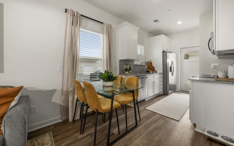 dining area with a table and chairs
