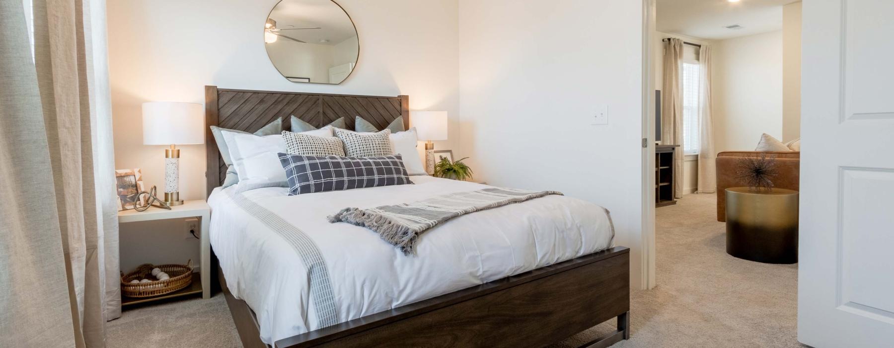 carpeted bedroom
